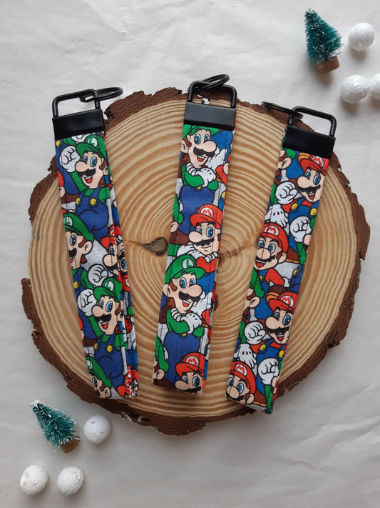 Mario & Luigi Wristlet Keychain